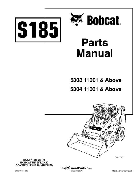 s185 bobcat specs manual